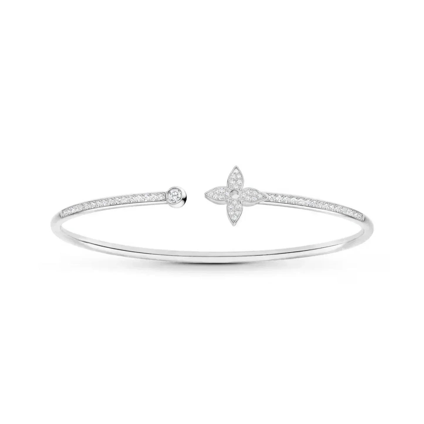 TWIST BRACELET DIAMONDS (18K WHITE GOLD)