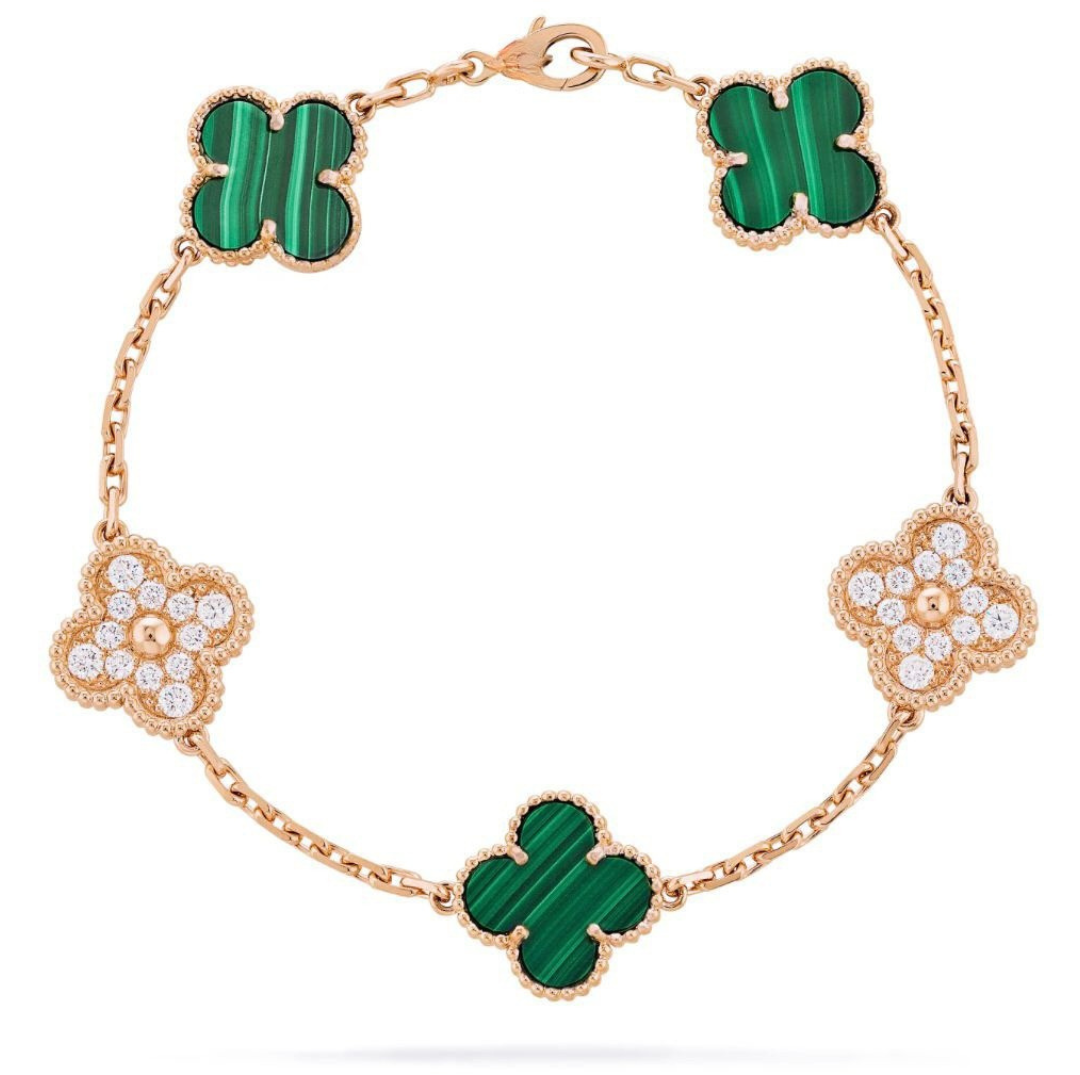 CLOVER VINTAGE BRACELET (18K Yellow Gold/Rose Gold Plated)