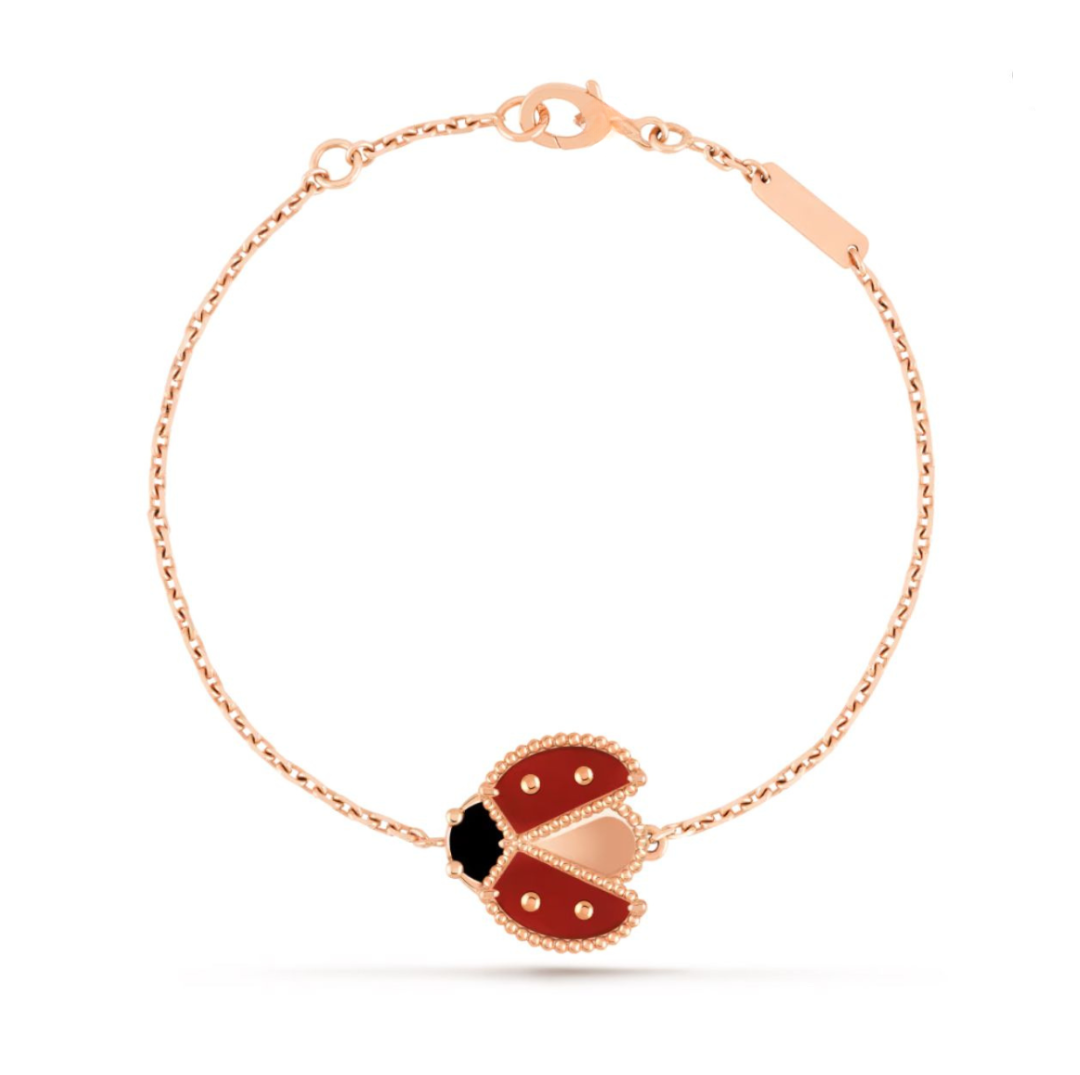 LADYBUG BRACELET (18K ROSE GOLD PLATED)