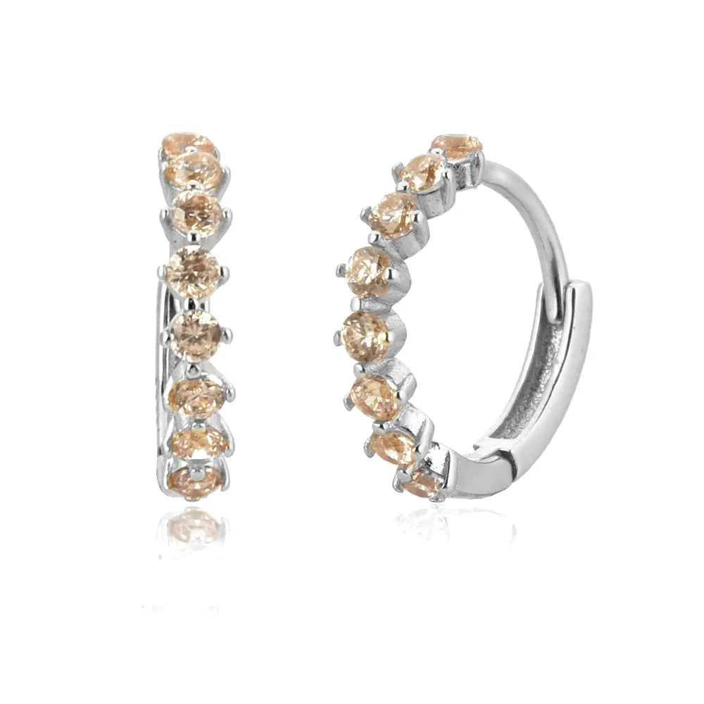 HP BLACK DIAMOND EARRINGS (18K GOLD/SILVER)