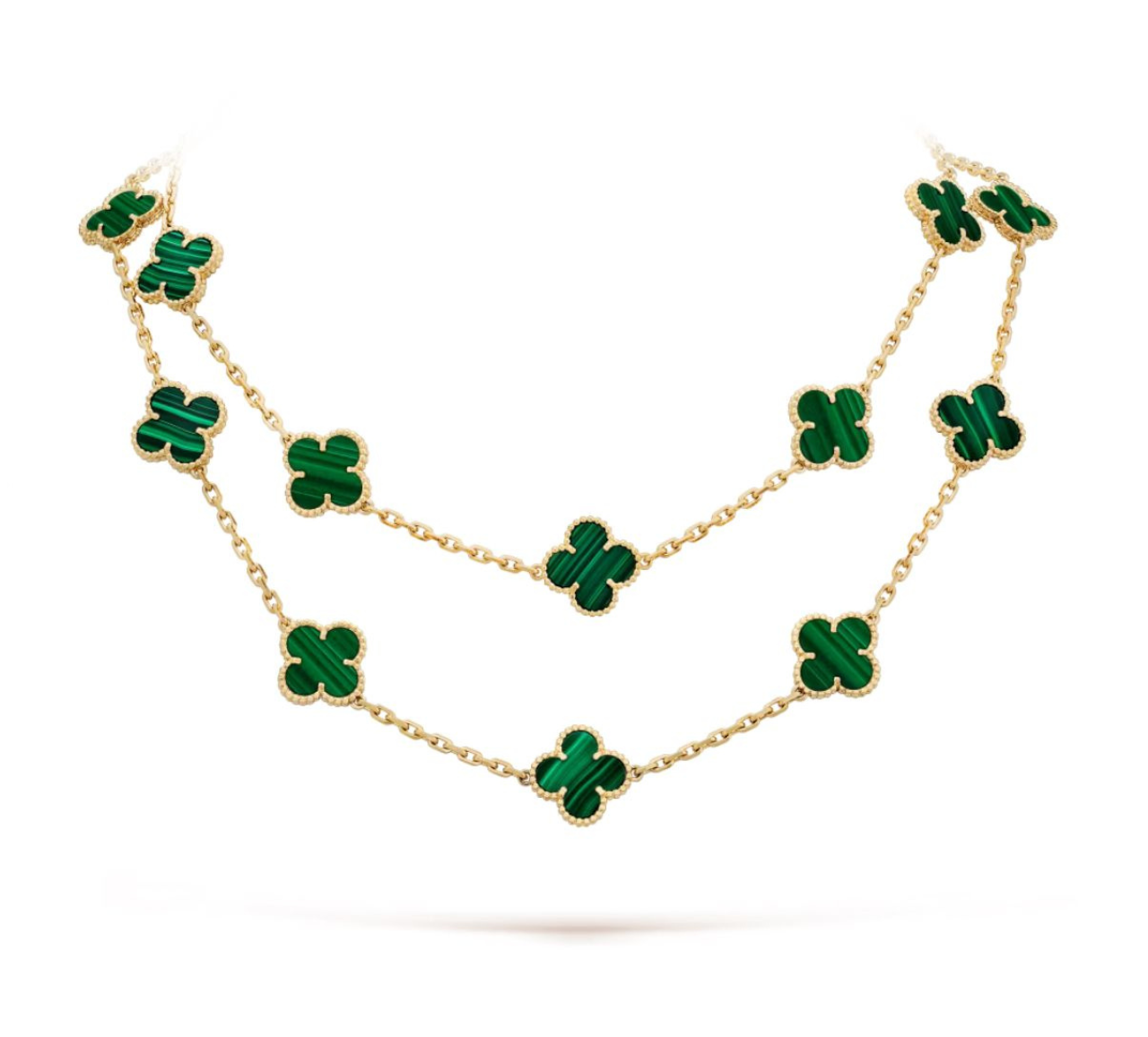 20 CLOVER NECKLACE (18K YELLOW GOLD PLATED)