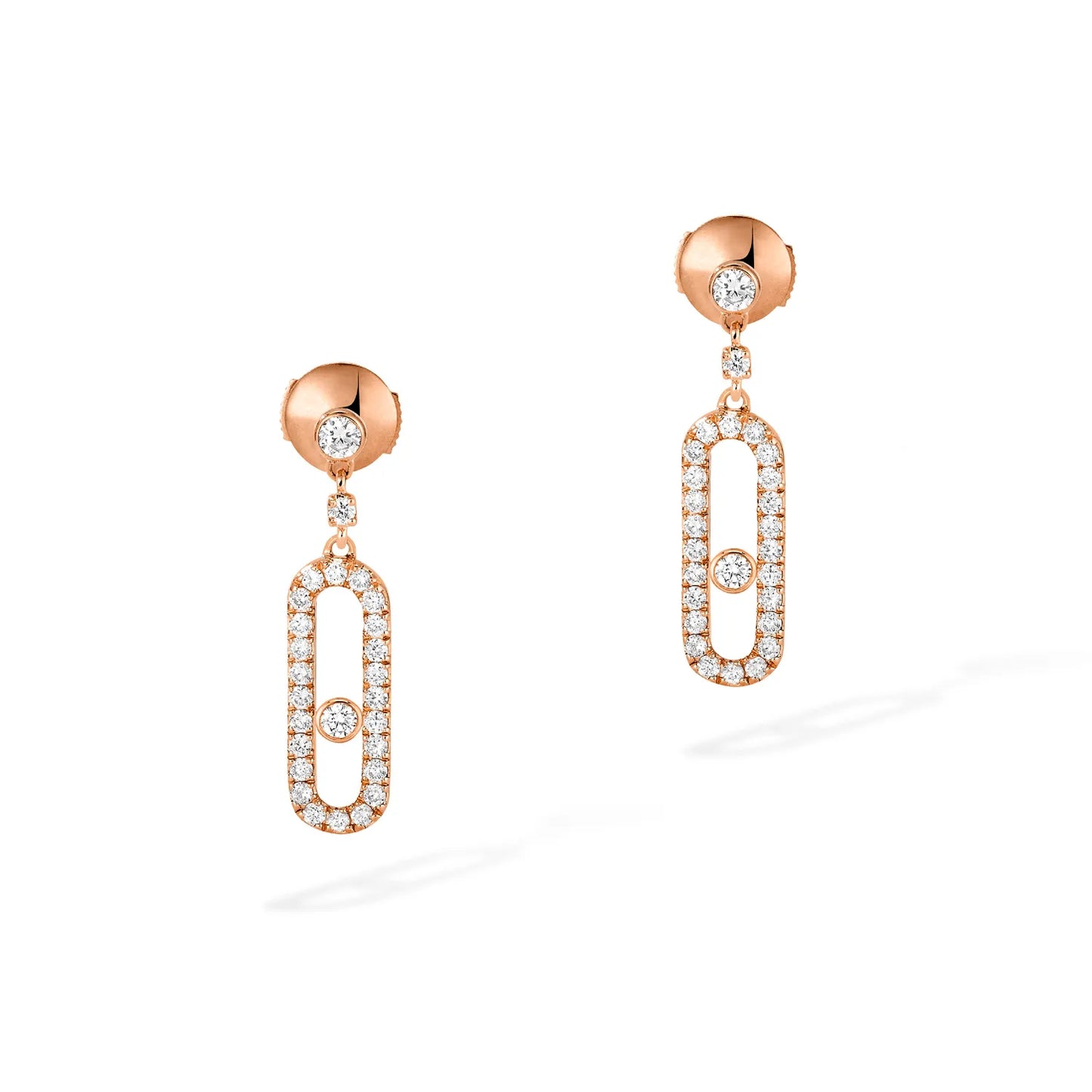 DIAMOND STUD EARRINGS 18K GOLD/SILVER/ROSE GOLD