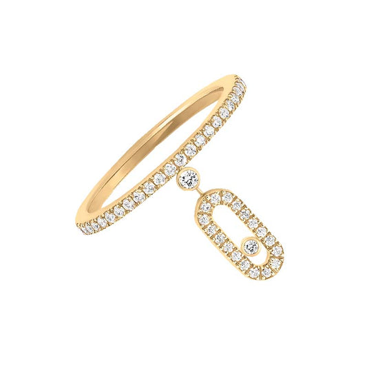 DIAMOND RING PAVE (18K GOLD/ WHITE GOLD/ ROSE GOLD)