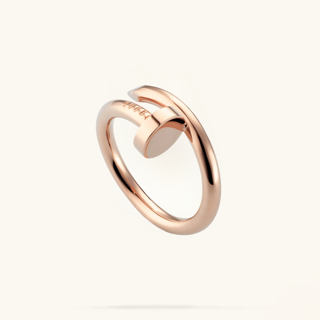 NAIL RING ( 18K ROSE GOLD)