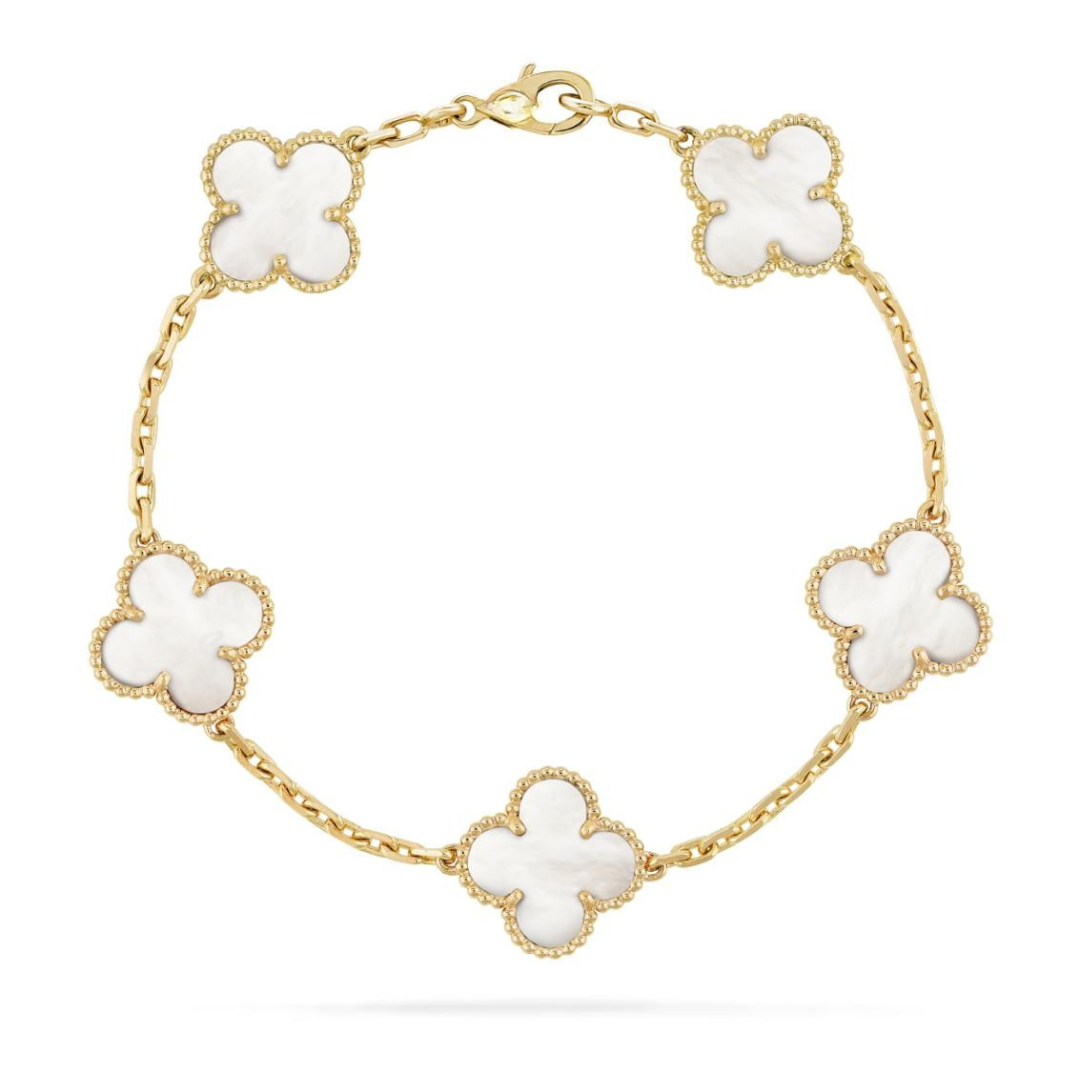CLOVER VINTAGE BRACELET (18K Yellow Gold/Rose Gold Plated)