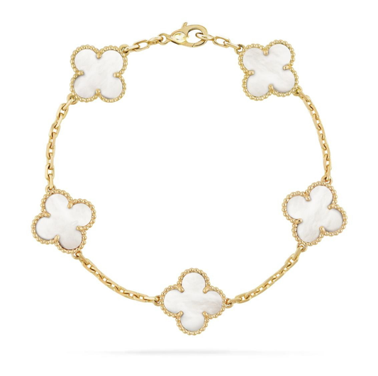 CLOVER VINTAGE BRACELET (18K Yellow Gold/Rose Gold Plated)