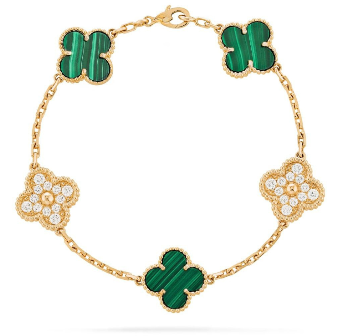 CLOVER VINTAGE BRACELET (18K Yellow Gold/Rose Gold Plated)