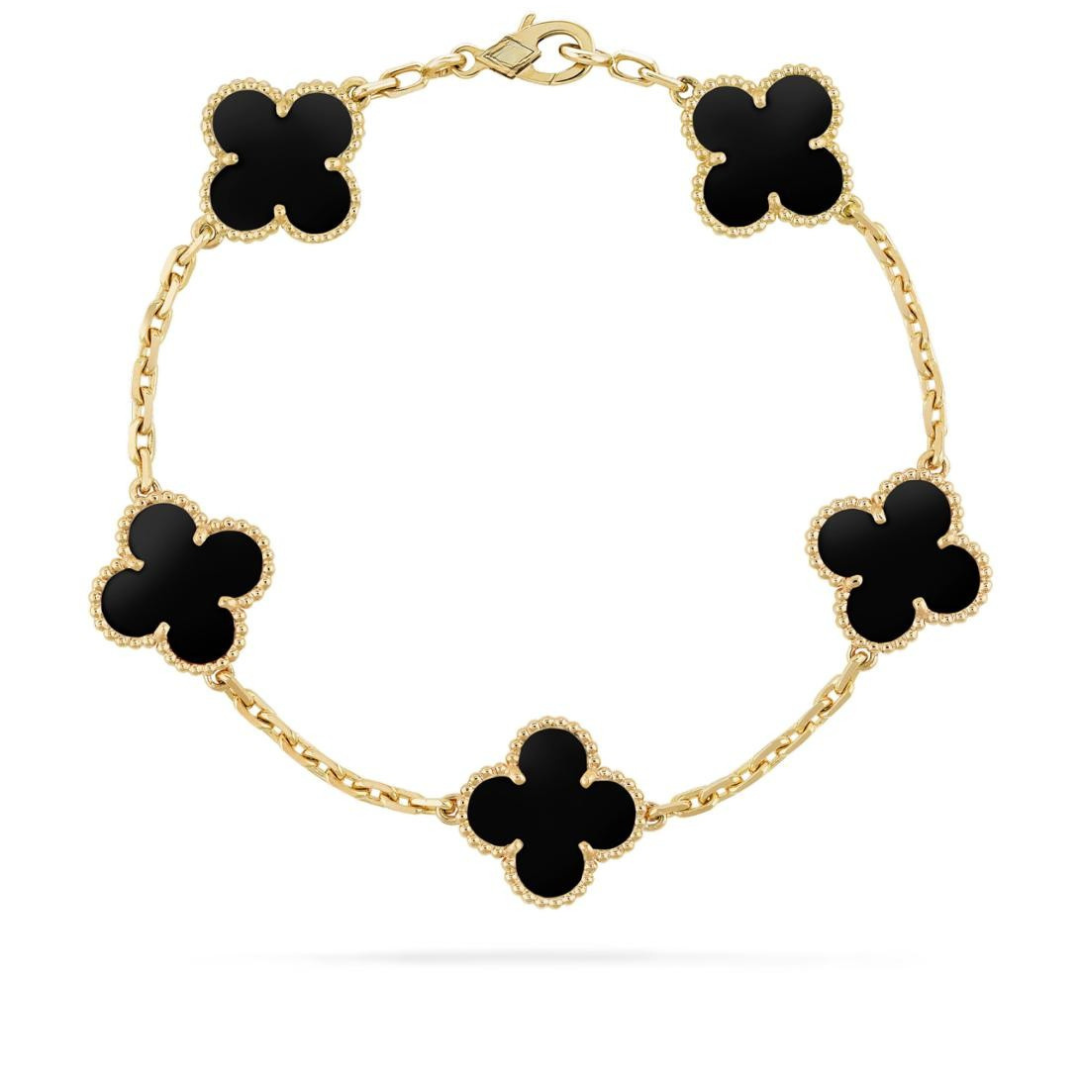 CLOVER VINTAGE BRACELET (18K Yellow Gold/Rose Gold Plated)
