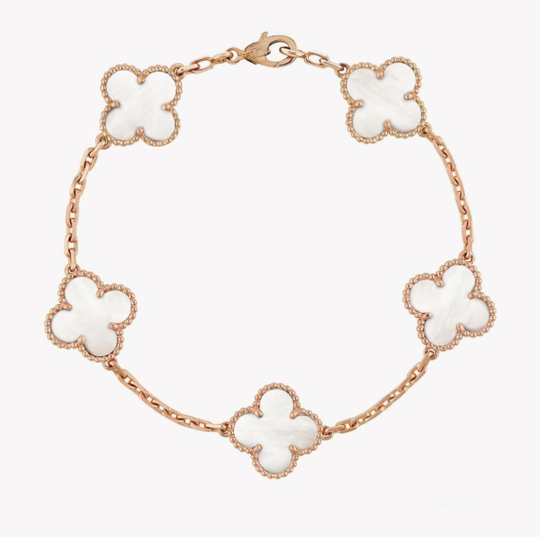 CLOVER VINTAGE BRACELET (18K Yellow Gold/Rose Gold Plated)