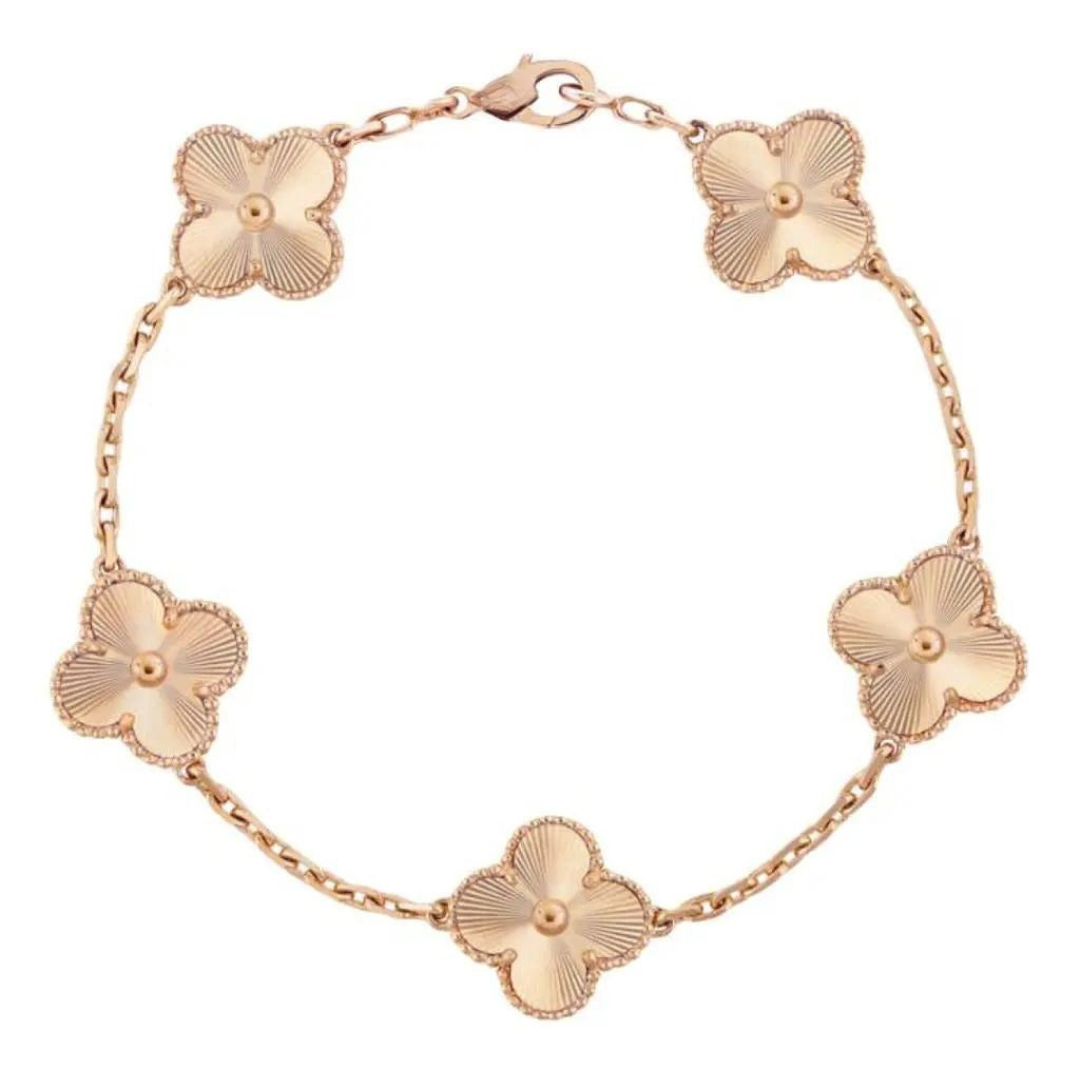 CLOVER VINTAGE BRACELET (18K Yellow Gold/Rose Gold Plated)