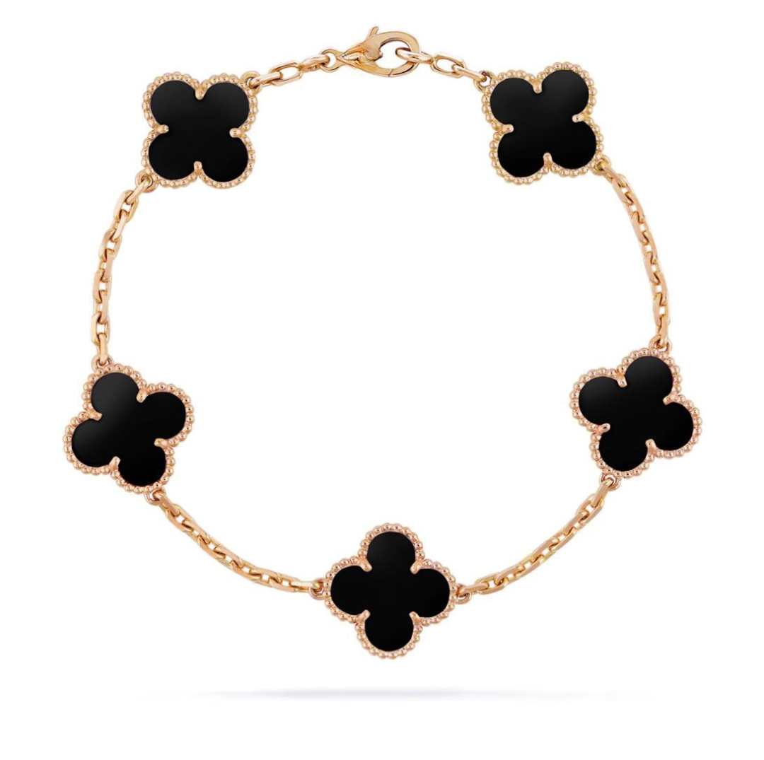 CLOVER VINTAGE BRACELET (18K Yellow Gold/Rose Gold Plated)