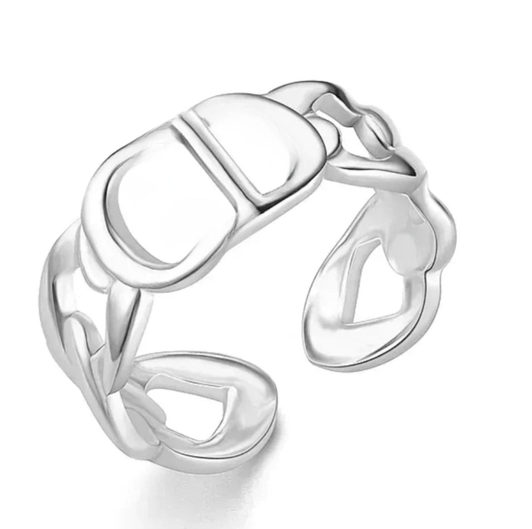 BALLERINA RING ON CANVAS (18K GOLD/ SILVER)