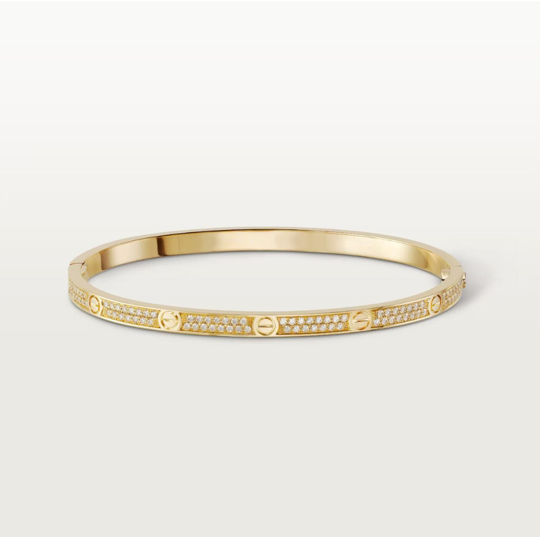 LOVE BRACELET SLIM MODEL (18K YELLOW GOLD/ROSE GOLD/WHITE GOLD PLATED)
