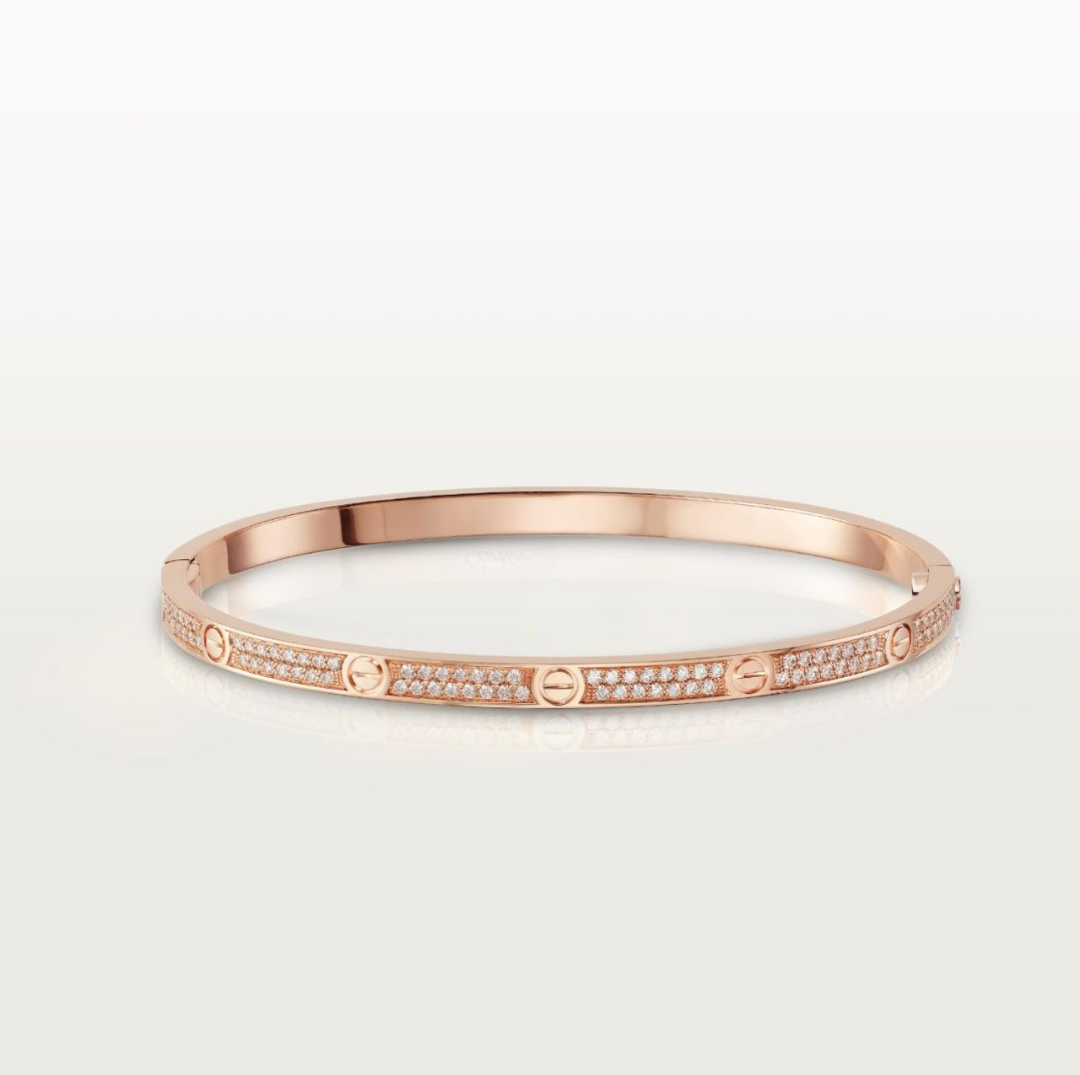 LOVE BRACELET SLIM MODEL (18K YELLOW GOLD/ROSE GOLD/WHITE GOLD PLATED)