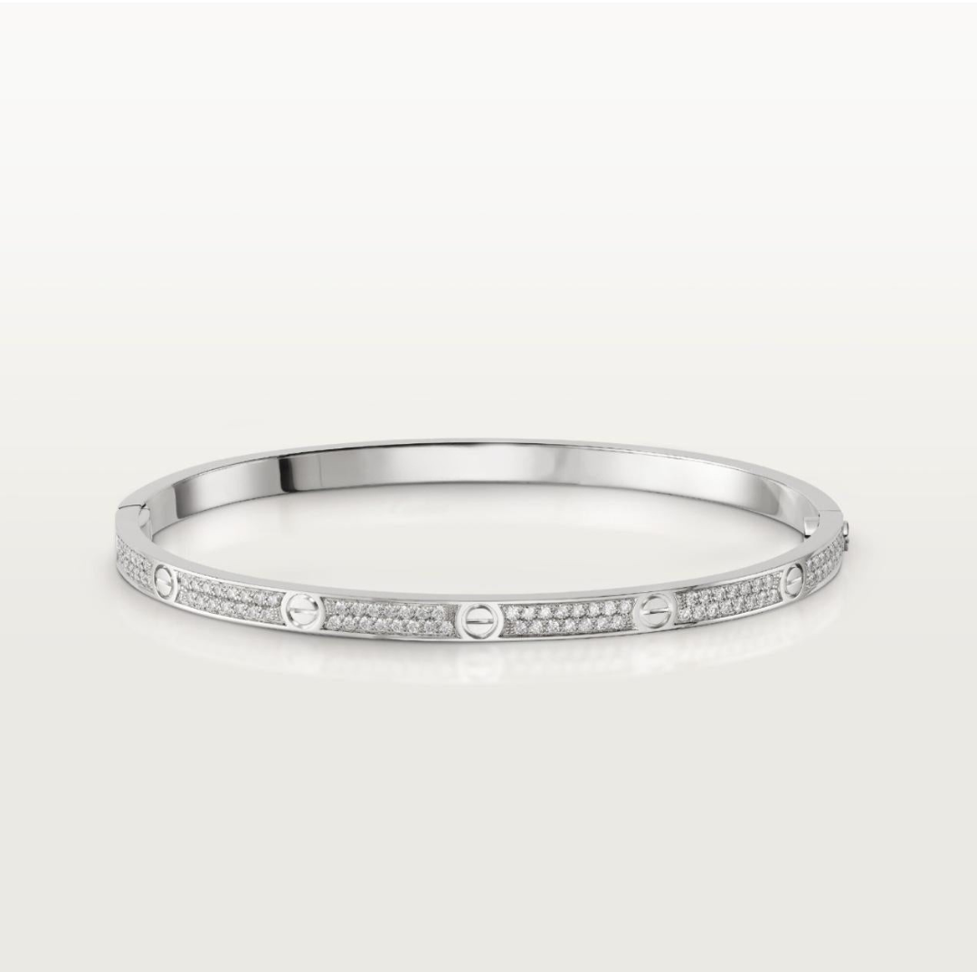 LOVE BRACELET SLIM MODEL (18K YELLOW GOLD/ROSE GOLD/WHITE GOLD PLATED)