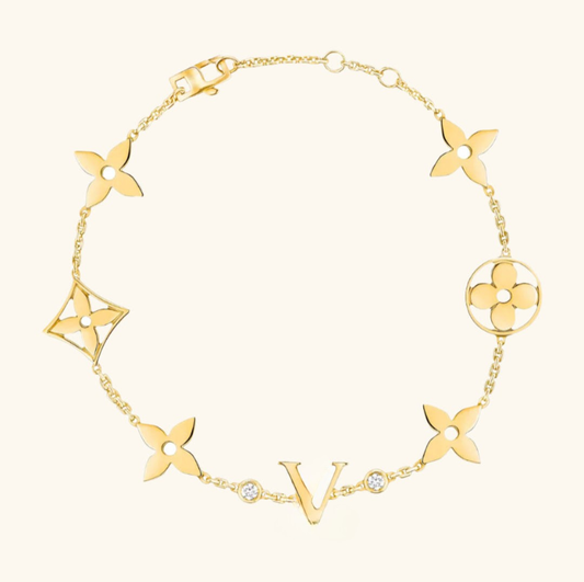 EMBLEM BRACELET DIAMOND (18K GOLD)