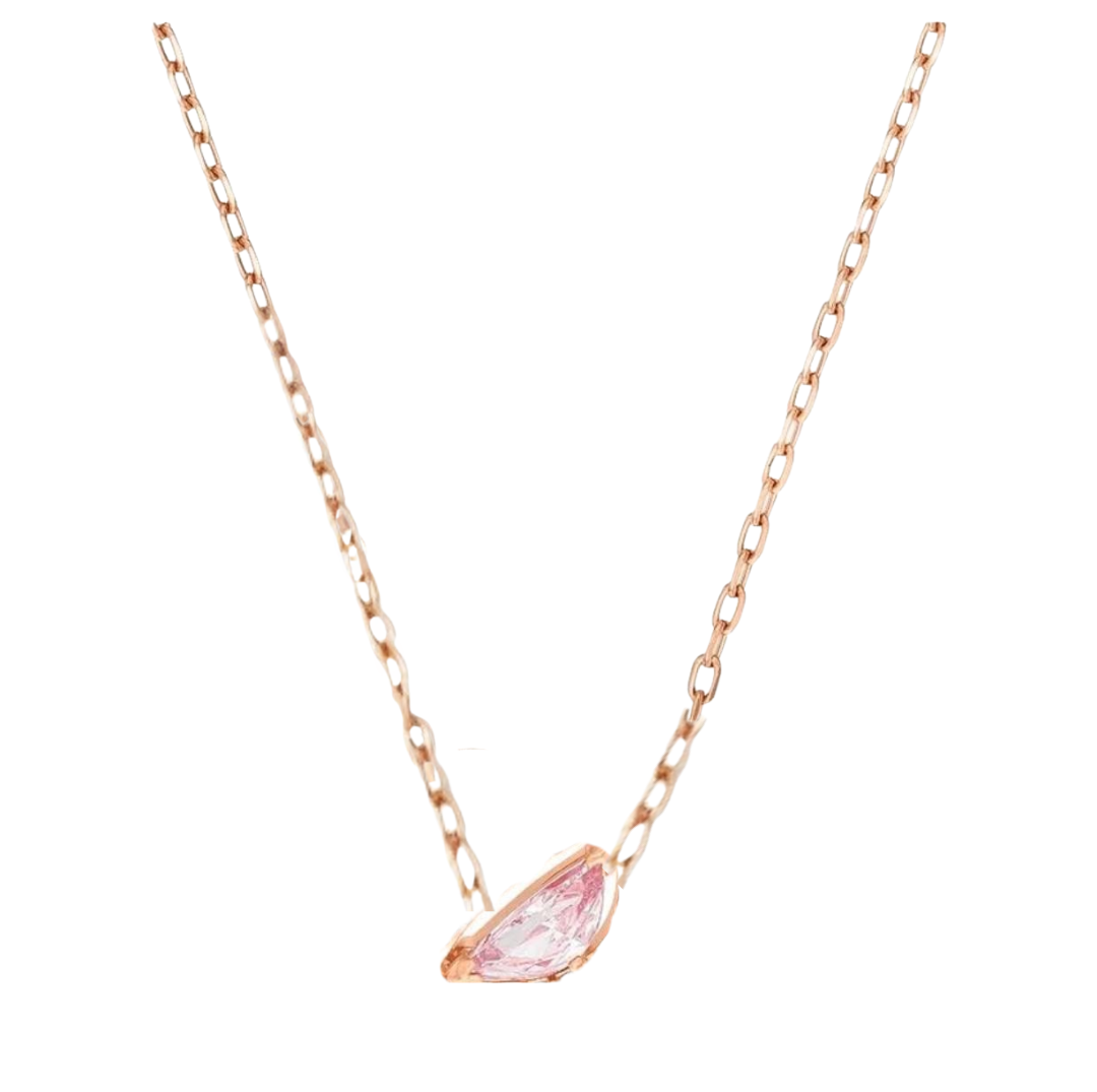 NECKLACE ROSA STONE (ROSE GOLD PLATED)