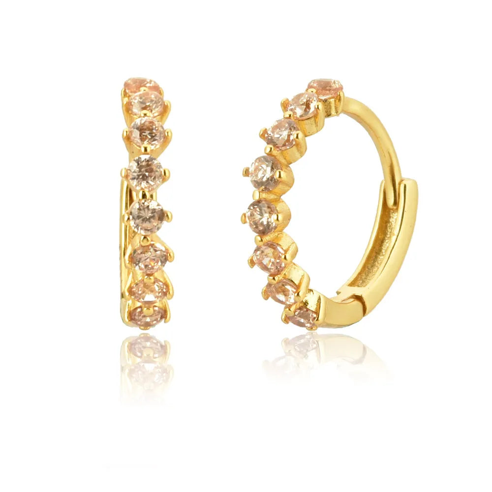 HP BLACK DIAMOND EARRINGS (18K GOLD/SILVER)