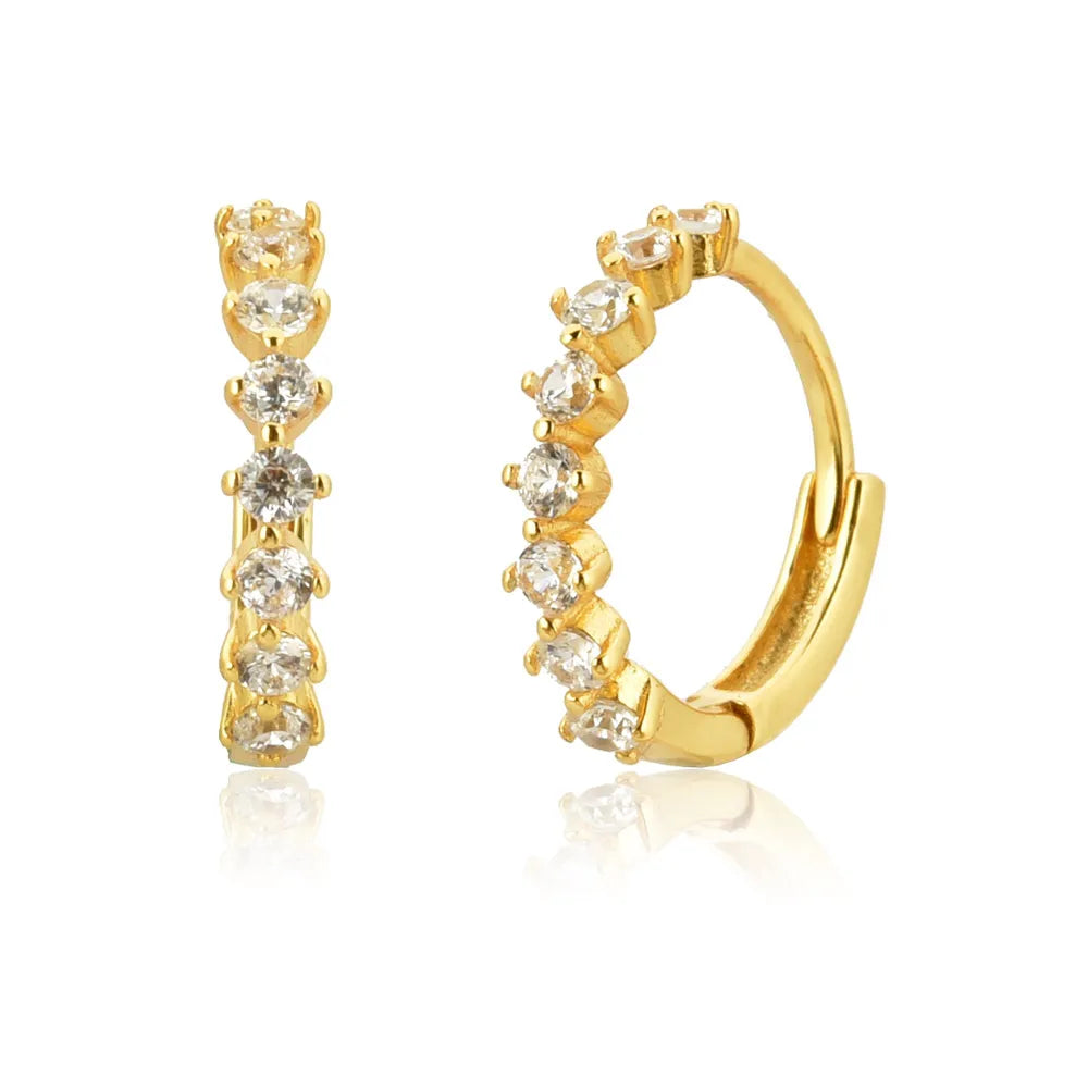 HP BLACK DIAMOND EARRINGS (18K GOLD/SILVER)