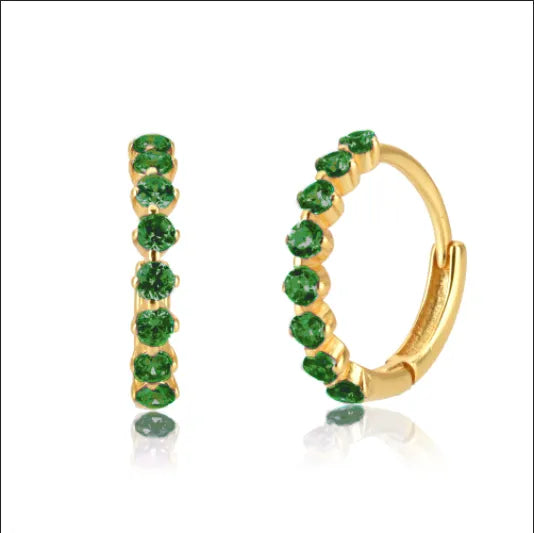 HP BLACK DIAMOND EARRINGS (18K GOLD/SILVER)