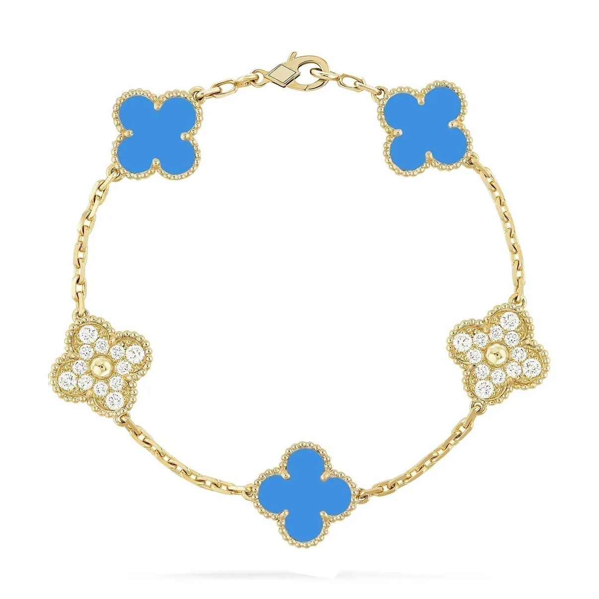 CLOVER VINTAGE BRACELET (18K Yellow Gold/Rose Gold Plated)