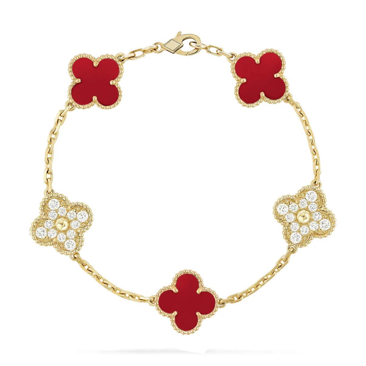 CLOVER VINTAGE BRACELET (18K Yellow Gold/Rose Gold Plated)