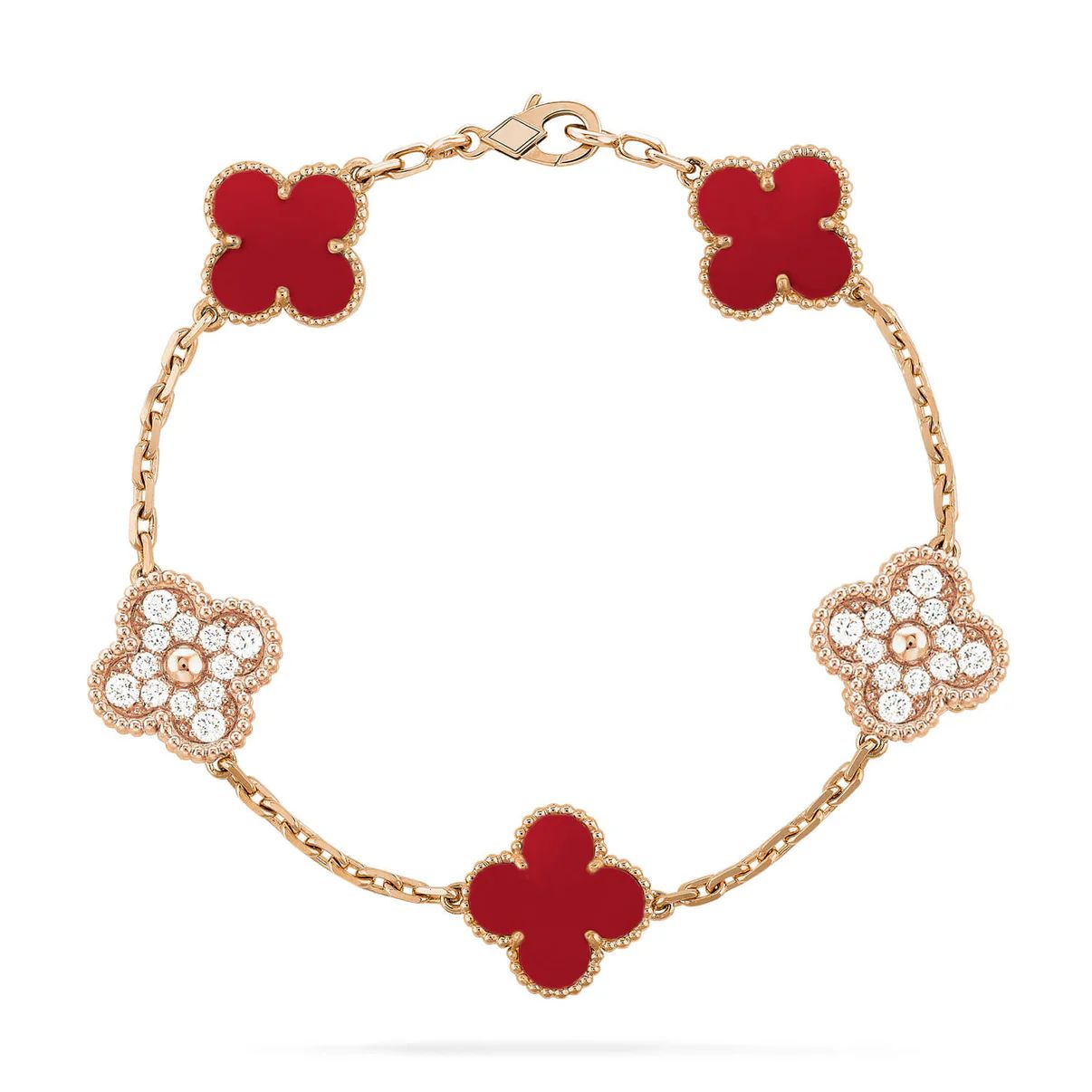 CLOVER VINTAGE BRACELET (18K Yellow Gold/Rose Gold Plated)