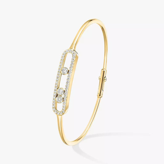 PAVE THIN BRACELET (18K YELLOW GOLD/ROSE GOLD/WHITE GOLD PLATED)