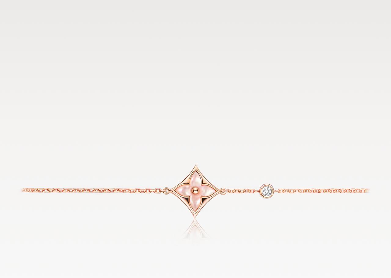 BRACELET PINK SHELL (18K ROSE GOLD PLATED)