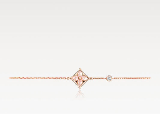 BRACELET PINK SHELL (18K ROSE GOLD PLATED)