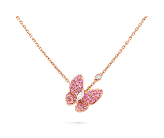 BUTTERFLY PENDANT (18K YELLOW GOLD/ROSE GOLD PLATED)