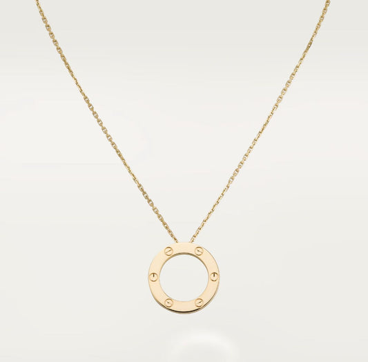 LOVE PENDANT (18K YELLOW GOLD PLATED)