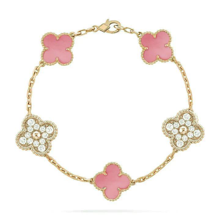 CLOVER VINTAGE BRACELET (18K Yellow Gold/Rose Gold Plated)