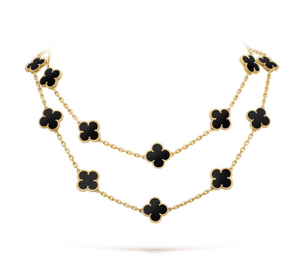 20 CLOVER NECKLACE (18K YELLOW GOLD PLATED)