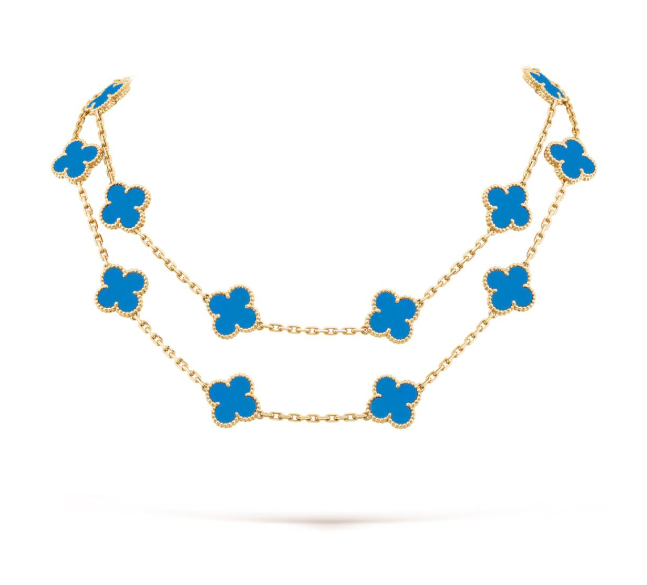 20 CLOVER NECKLACE (18K YELLOW GOLD PLATED)