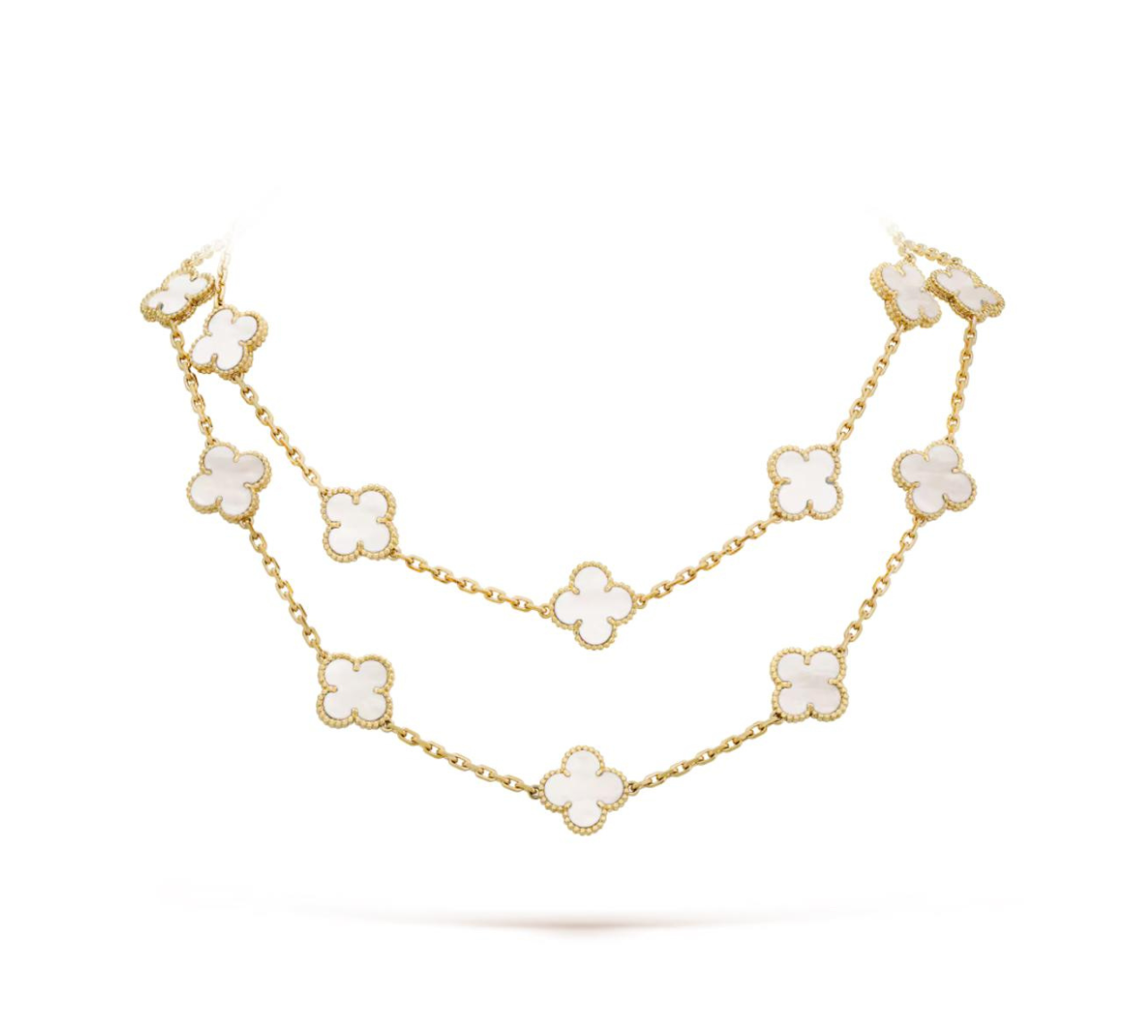 20 CLOVER NECKLACE (18K YELLOW GOLD PLATED)