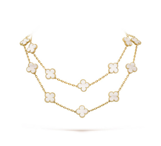 20 CLOVER NECKLACE (18K YELLOW GOLD PLATED)