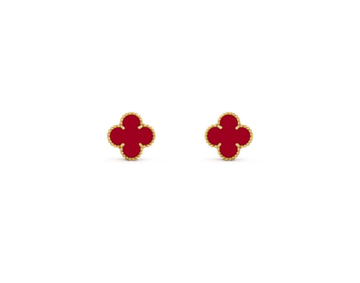 CLOVER EARRINGS 15mm (18K YELLOW GOLD PLATED)