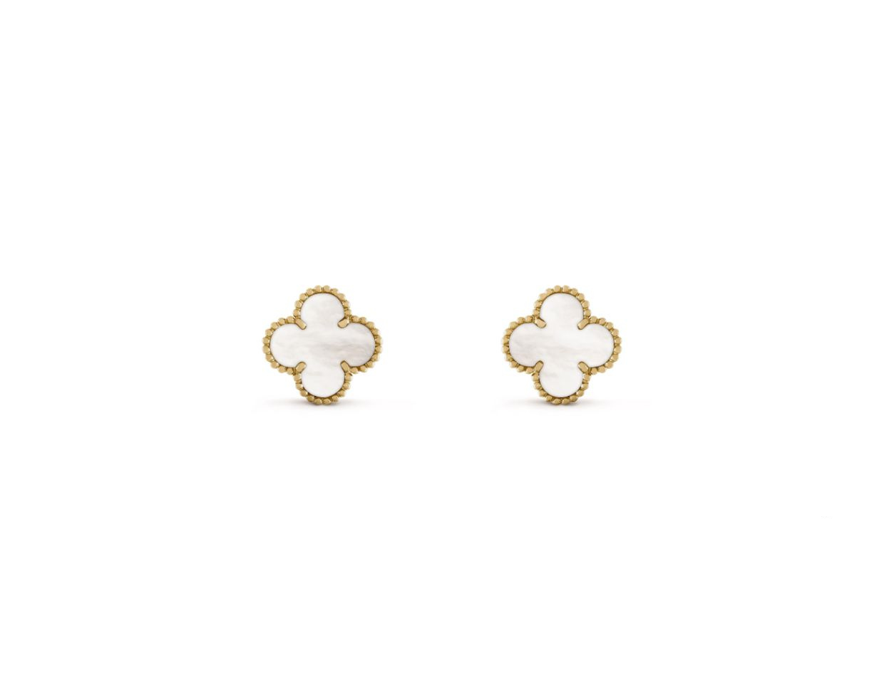 CLOVER EARRINGS 15mm (18K YELLOW GOLD PLATED)