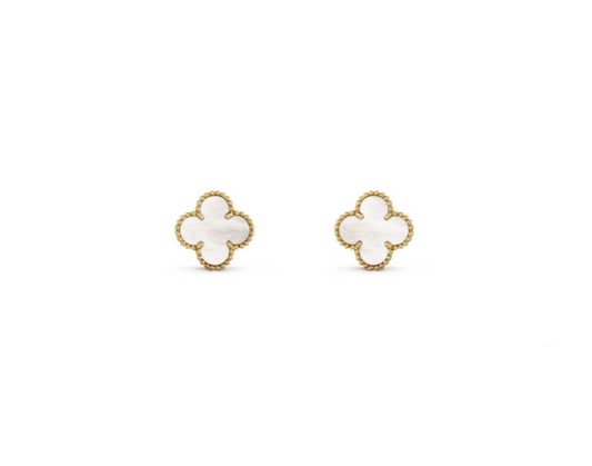 CLOVER EARRINGS 15mm (18K YELLOW GOLD PLATED)